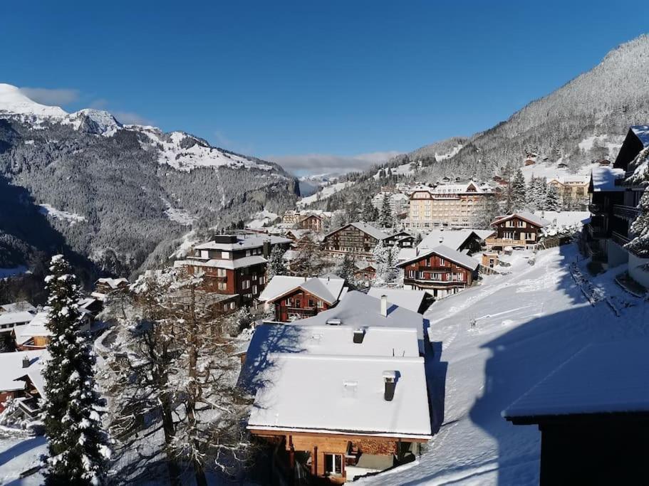 Apartment Chalet Im Sunnigen Usblick Wengen Luaran gambar